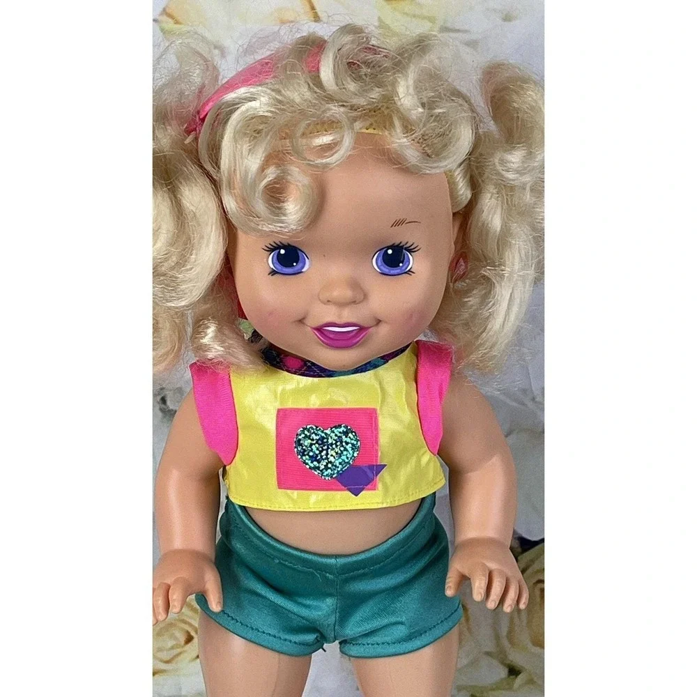 California Roller Baby Rollerblade Doll Skates Helmet Earrings 1996 Tyco Vtg